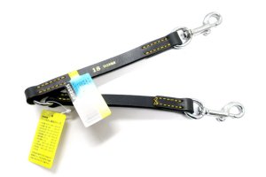 画像2: 瀬川製作所ドイツ鞣(なめし)二頭引　（1212）18mm　ブラック【メール便185円対応】 (2)