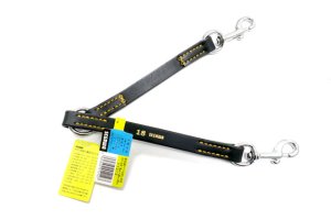 画像1: 瀬川製作所ドイツ鞣(なめし)二頭引　（1212）18mm　ブラック【メール便185円対応】 (1)