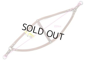 画像2: 【訳あり】瀬川製作所ドイツ鞣(なめし)軽便胴輪　(1223)　15mm　胴廻り69cmの犬用ブラウン【メール便185円対応】 (2)