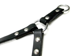 画像4: 【訳あり】瀬川製作所ドイツ鞣(なめし)軽便胴輪　(1225)　15mm　胴廻り79cmと記載がありますが実際は84cmまでの犬用【ブラック・定形外郵便450円対応】 (4)