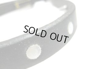 画像4: 【1点のみ・在庫品】瀬川製作所ドイツ鞣(なめし)　の型　引締　スパイク・ストッパー付18mm　ブラック【メール便198円対応】フルチョーク　スパイクカラー しつけ (4)