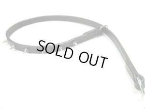 画像2: 【1点のみ・サンプル品】瀬川製作所ドイツ鞣(なめし)　の型　引締　外向きスパイク付15mm　ブラック【メール便198円対応】フルチョーク (2)