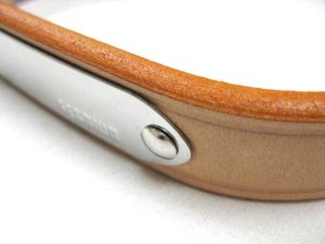 画像3: 瀬川製作所多脂一枚皮首輪　(1025)　幅21mm　首回り34-40cmの犬用　【国産】【定形外郵便290円対応】 (3)