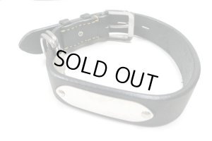 画像13: 【タグなし・訳あり】瀬川製作所ドイツ鞣(なめし)一枚皮平首輪(1048)　ブラック　幅30mm　首廻り40-51cmの犬用【定形外郵便450円対応】 (13)