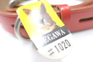 画像3: 【在庫限り】瀬川製作所剣鋲付一枚皮平首輪（1020）首回り40-52cmまでの犬用　幅30mm【定形外郵便450円対応】 (3)