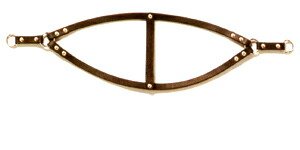 画像2: 瀬川製作所ドイツ鞣(なめし)軽便胴輪 (1220) 15mm 胴廻り60cmの犬用 【メール便185円対応】 (2)