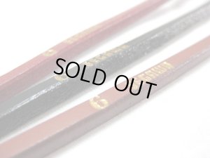 画像3: 瀬川製作所ドイツ鞣(なめし)平引皮(マレーブル茄子カン付　1452)　幅6mm×全長140cm【メール便198円対応】 (3)