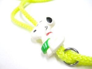 画像3: スヌーピーマスコット首輪付きリード超小型犬用 レモンライム 日本製【メール便120円対応】 (3)