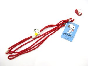 画像3: 【訳あり】スヌーピーマスコットリード(首輪付きリード)小型犬用 レッド【残りわずかです・メール便140円対応】 (3)
