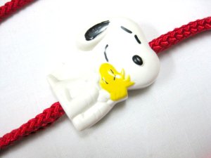 画像2: 【訳あり】スヌーピーマスコットリード(首輪付きリード)小型犬用 レッド【残りわずかです・メール便140円対応】 (2)