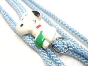 画像2: 【訳あり】スヌーピーマスコットリード(首輪付きリード)超小型犬用 ライトブルー【メール便120円対応】 (2)