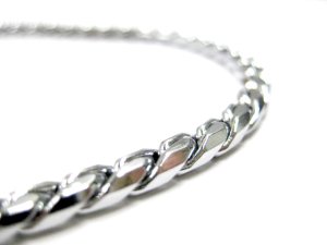 画像2: RING 5 スネークチェーンカラー クローム(銀) 4mm x 24インチ(長さ61cm)【メール便198円対応】 (2)