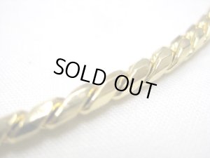 画像2: 【おかげさまで完売しました】ＲＩＮＧ　５　スネークチェーンカラー　ゴールド　４ｍｍ　ｘ　２６インチ(長さ66cm)【メール便198円対応】 (2)