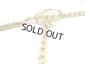 画像3: 【おかげさまで完売しました】ＲＩＮＧ　５　スネークチェーンカラー　ゴールド　４ｍｍ　ｘ　２６インチ(長さ66cm)【メール便198円対応】 (3)