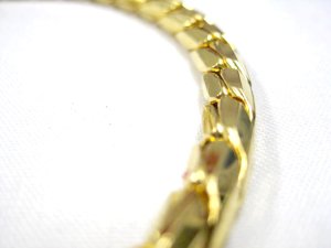 画像2: RING 5 スネークチェーンカラー ゴールド 6mm x 18インチ(長さ45.7cm)【メール便198円対応】 (2)