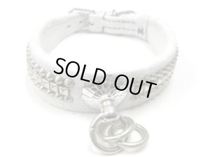 画像2: 【訳あり】メーカー不明丸首輪(菊座トチカン付)幅36mm日本犬用 【定形外郵便対応】 (2)