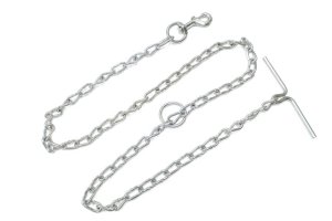 画像1: 【訳あり】マンテル≪強力≫犬鎖φ5.0mm ×長さ180cm　中型〜大型犬向【とにかく太い犬用くさりです・レターパックライト便430円対応】 (1)