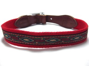 画像4: ターキー ネイティブカラーLサイズ レッド 首廻り45-51cm 【定形外郵便(メール便)140円対応対応】首輪 くびわ (4)