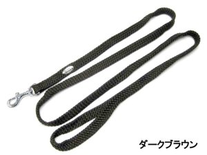 画像1: ターキービッキーリードモア　中型犬用 ダークブラウン　幅19mm×長さ150cm【メール便240円対応】 (1)