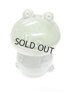 画像4: 【大変訳あり】アクアリウム　カエルのブクブク(ケロガエル)　エアーポンプにつけて泡を出す陶器のカエル (4)