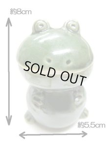 画像8: 【大変訳あり】アクアリウム　カエルのブクブク(ケロガエル)　エアーポンプにつけて泡を出す陶器のカエル (8)