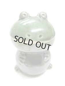 画像7: 【大変訳あり】アクアリウム　カエルのブクブク(ケロガエル)　エアーポンプにつけて泡を出す陶器のカエル (7)