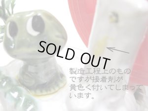 画像5: 【おかげさまで完売しました】【日本製・訳あり】水槽用置物 エアーポンプにつけて泡を出す カエル水車セット (5)