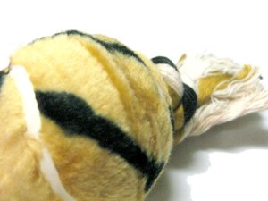 画像4: 【訳あり】東京ペット　アニマルボールコットン　ツーボールS(中型犬向け)　トラ【レターパックプラス便600円対応】 (4)