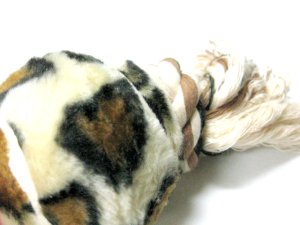 画像4: 【訳あり】東京ペット　アニマルボールコットン　ツーボールS(中型犬向け)　ヒョウ【レターパックプラス便600円対応】 (4)