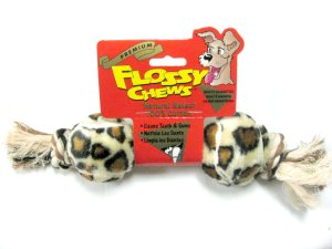 画像3: 【訳あり】東京ペット　アニマルボールコットン　ツーボールS(中型犬向け)　ヒョウ【レターパックプラス便600円対応】 (3)