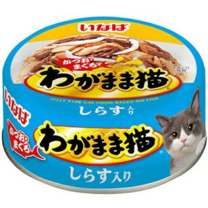 画像1: 【送料実費】いなば　わがまま猫　かつお・まぐろ　しらす入り　115g【賞味期限2028.9】 (1)