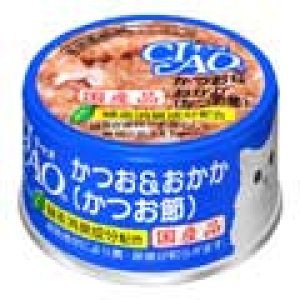 画像1: 【送料実費】いなば　チャオ　かつお＆おかか(かつお節)　85ｇ【国産品】【期限2026.1.29】 (1)