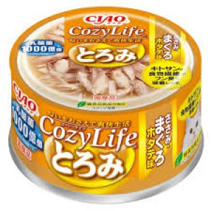 画像1: いなば　コージーライフ缶　ささみ・まぐろ　ホタテ味　80g【賞味期限2026.6.27】 (1)