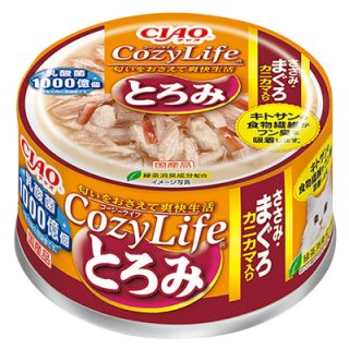 いなば コージーライフ缶 まぐろ・ささみカニカマ入 だしスープ