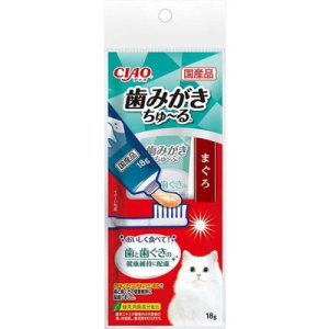 画像1: 【国産品】いなば　チャオ　歯みがきちゅ〜る　まぐろ　18g【賞味期限2026.6.16】 (1)