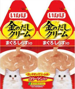 画像1: いなば　金のだしクリーム　まぐろ・しらす入り　60g(30g×2)【賞味期限2024.7】 (1)