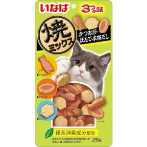 画像1: いなば　焼ミックス　かつお節・ほたて・本格だし　25g【賞味期限2026.3】【10個までメール便198円対応】 (1)