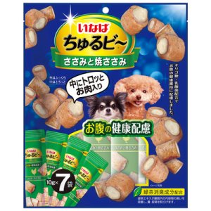 画像1: いなば　ちゅるビ〜　ささみと焼ささみ　お腹の健康配慮　10g×7袋入【賞味期限2025.11】【2個までメール便185円対応】 (1)